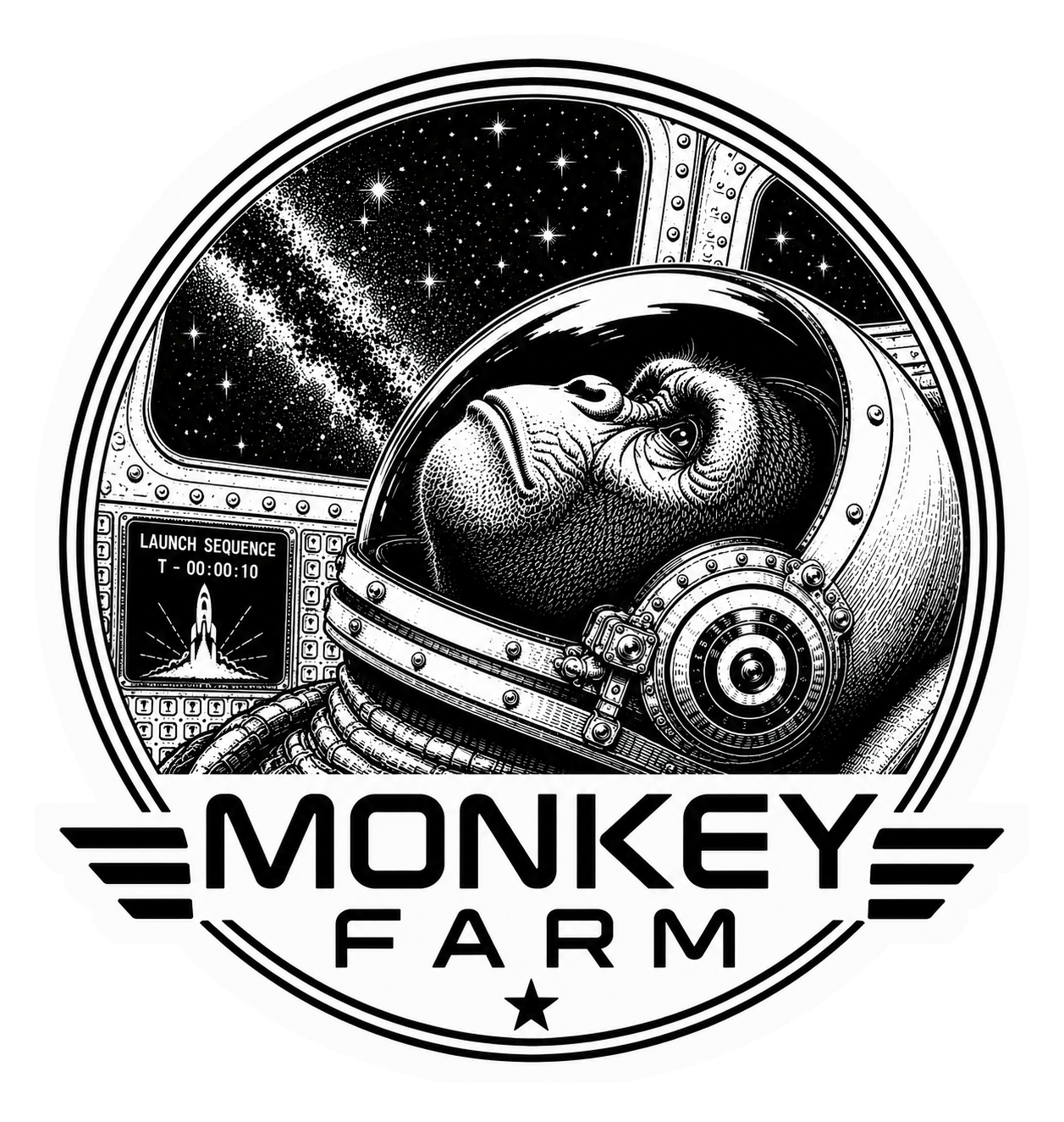 Monkey Farm astronaut mission patch